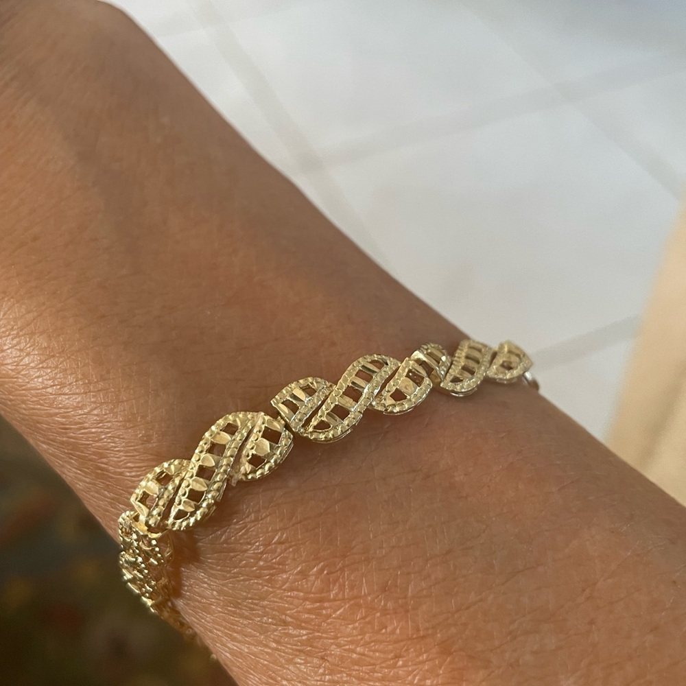 Vintage 10k Filigree Bracelet